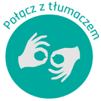połącz z tłumaczem języka migowego